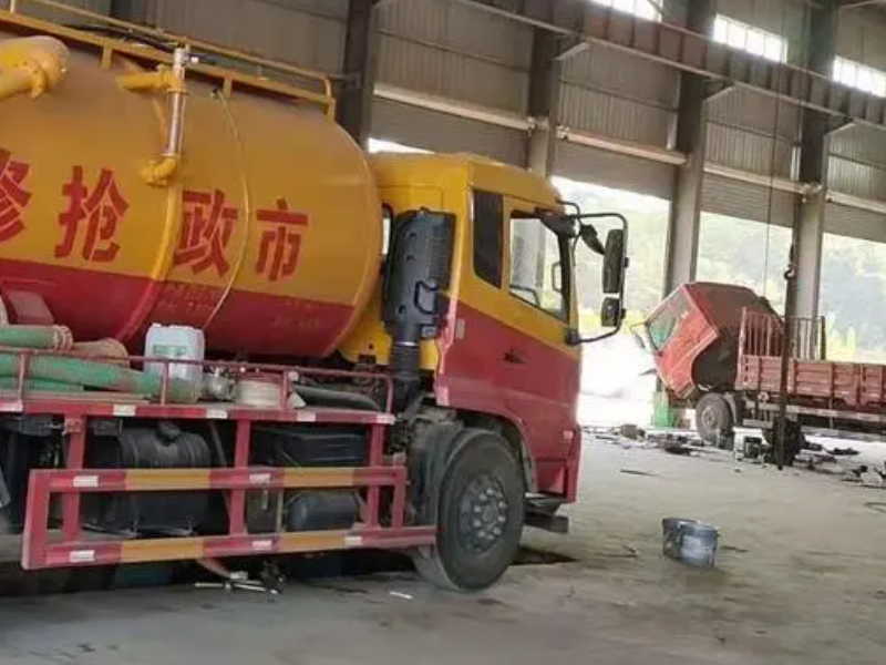 鄞州区洞桥工厂化粪池清理抽粪 疏通管道、高压清洗